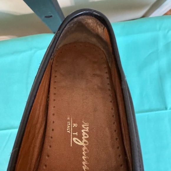 Salvatore Ferragamo Black Leather Loafers with Gold Accent main image 5